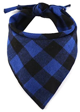 SHTGOI 1 Stück Haustier Lätzchen Kariertes Dreieckiger Schal Reversibel Baumwolle Hundehalstücher Welpen Halstuch HundHalstuch Bandana für Kleine Mittelgroße Groß Hunde Katzen Haustiere 3#