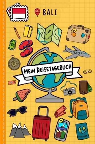 Reisetagebuch für Kinder Bali: Indonesien Urlaubstagebuch zum Ausfüllen,Eintragen,Malen,Einkleben für Ferien & Urlaub A5, Aktivitätsbuch & Tagebuch ... Rundreise Kinder Buch für Reise & unterwegs