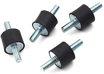 Stehbolzen-Buchse 4 Stück Anti-Vibrations-Halterung, M4 M5 M6 M8 Spulen-Gummihalterungen for männliche Werkzeuge for Fitnessgeräte, Klimaanlagen, Schweißmaschinen Isolator mit Gewinde ( Color : A3 )