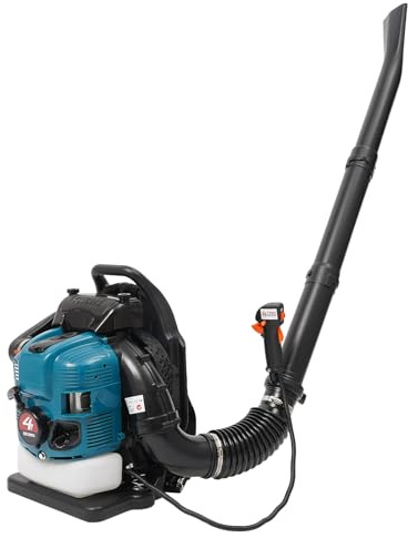 Rucksack Blatt Gebläse Benzin Laubbläser Rückentragbar 4-Takt Motor Schnurloses 75.6CC für Yard Garten Rasenpflege und Straßenreinigung