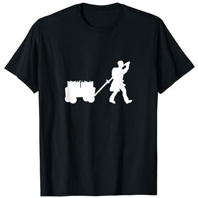 Bollerwagen mit Bier und Wanderer Vatertag T-Shirt