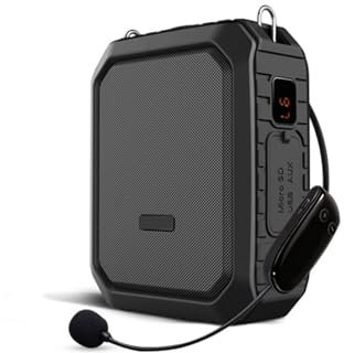 Amplificador de voz con micrófono Amplificador De Voz Portátil Con Micrófono Inalámbrico For Profesores, Altavoz Bluetooth Resistente Al Agua IPX5, Batería Externa De 4400mAh M800 Batería de larga dur