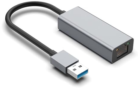Adaptador USB a Ethernet, Adaptador de Red LAN Gigabit Ethernet USB 3.0 a 2,5 Gbps, Compatible con USB a RJ45 para 7 8 8.1 10 XP (32/64 bits) para Chrome OS para Kernel Linux