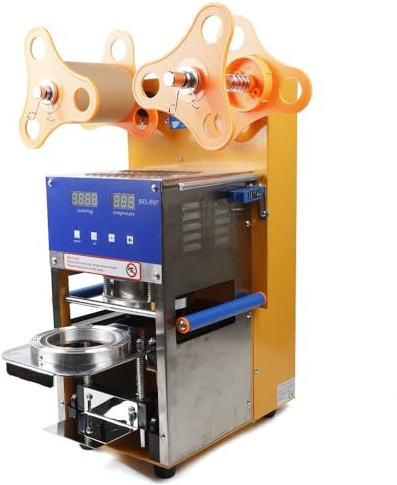 Machine à sceller automatique de tasses à bulles, pour entreprises commerciales, restaurants, boba, thé au lait, café chaud glacé