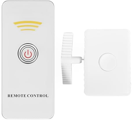 Interrupteur robot intelligent - facile à utiliser, prise télécommandée avec télécommande, prise de courant radio commandée avec portée de 25 mètres, convient à l'intérieur, domotique (blanc)