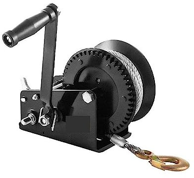 Treuils électriques, Treuil à main, treuil de frein robuste d'une capacité de 3500 lb avec treuil à main de levage de traction de corde en acier de 10 m for remorques de bateaux de VTT,pour garages,