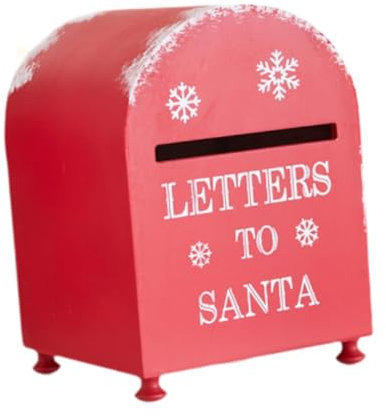 PNAJFUEL Décorations de Noël Boîte Aux Lettres Du Père Noël Boîte Aux Lettres de Noël