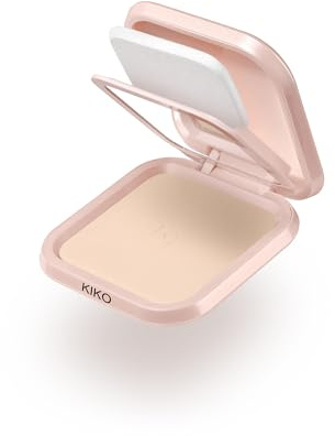 KIKO Milano Skin Lover Refining Face Powder Foundation 01, Kompakt, Återfuktande Och Utjämnande Puderfoundation