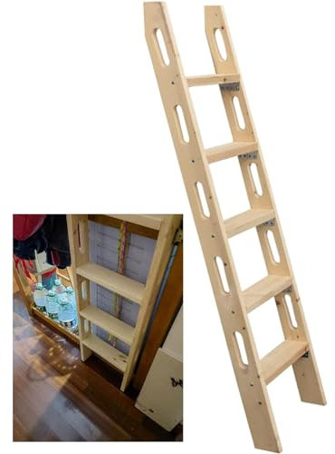 GXXINGIN Scala per Letto a Castello in Legno, Scala per Letto Sostitutiva, Scala inclinata per Letto a soppalco in Legno, Adatta per dormitori, carico 200 kg/440 libbre (Dimensioni: 150 cm (59 pollic