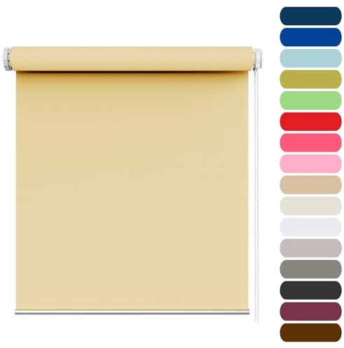 Skylight Roof Windows & Blinds 45x50cm - Portable Blackout Curtains & Vertical Blinds for Any Room Cream Color - Temporary & Permanent Solutions Perfect for Travel.