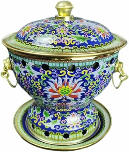 HOTAPEPU Chafing Dish - Small Self -Service Pot, Hot Desktop, Home Alcohol Pot, Individual Alcohol Boiler, Pure Copper Pot ~/