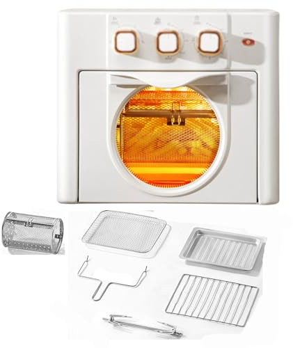 Four Multifonction ménager, 18L 1200W Compact Compact Electrical AIR Fryer Four avec 3 Bouton mécanique, Fryer Gain Forter Foras Control avec contrôle de température et minuterie,