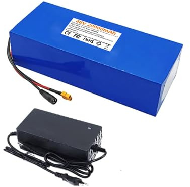 Batería de Litio de 48 V y 20 Ah para Bicicleta eléctrica, batería Recargable de 48 voltios de Iones de Litio para Bicicleta eléctrica o Patinete eléctrico con Cargador 48V 20Ah,XT60