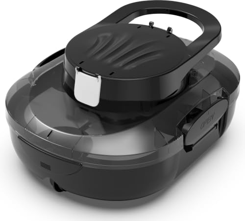 (2026 Upgrade) S1PRO Poolroboter, 120 Min Automatische Reinigung, Dual Motoren Poolreiniger Selbsteinparkfunktion mit 2,5H Ladezeit Poolsauger Akku für Flache Böden Pools bis 100 m², Schwarz-Weiß