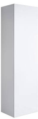 MB Muebles Bonitos, Armario Colgante Luke V4 para Salón o Comedor Moderno, Mueble Modular de Melamina Brillo, Color Blanco, 40x165x29 cm