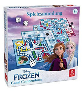 ASS 22501551 Die Eiskönigin 2 Spielesammlung von ASS Altenburger, mit tollen Brettspielen zum neuen Film für Kinder und alle Eiskönigin Fans ab 5 Jahren, Compendium