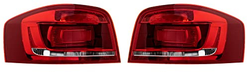 Heckleuchten Rückleuchten Rücklicht Set rechts & links Satz für Modell A3 (8P1/8PA) Baujahr: 07/2008-05/2010 Kunststoff ohne Lampenträger