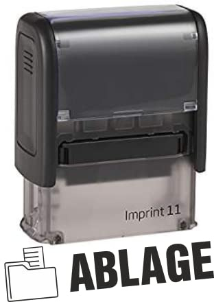 Selbstfärber Imprint 2/Lagertext – Ablage - von Kaufhaus2010 – Office Stempel zur Kennzeichnung von Dokumenten 46 mm lang