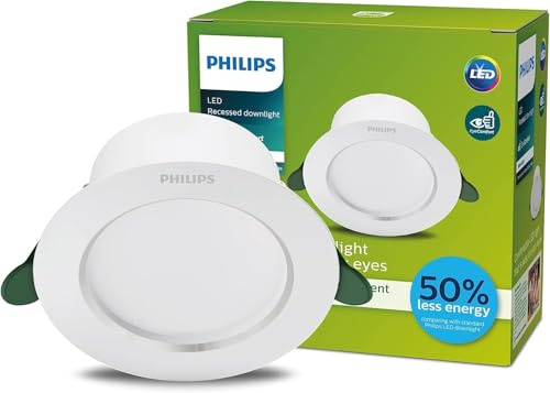 PHILIPS Diamond Cut ultraeffizientes Downlight, 1 x 2,2 W, Durchmesser 90 mm, neutralweiß, weiß