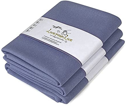 Generico LUSTROLUX Panno vetri MADE IN ITALY 3pz - Vetri senza aloni, panno grandi dimensioni 40x50 - Scegli il nostro panno microfibra vetri colore lavanda.