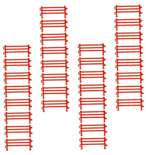 Yardenfun Zaunmodell Spielzeug 100 Stück Miniaturzaun Aus Umweltfreundlichem Material Für Kinder Selbstgemacht Mikrolandschaft Dekoration Denkfähigkeit Training Geschenk