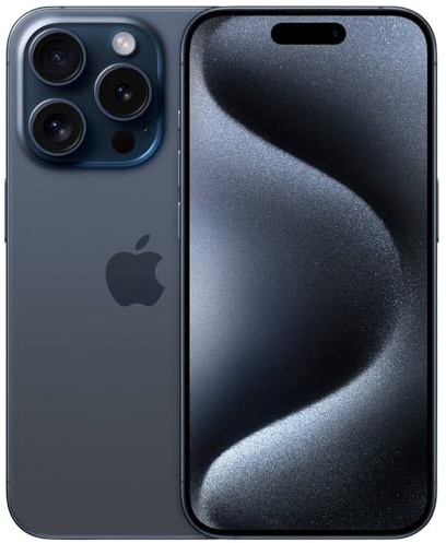 Apple iPhone 15 Pro, 1TB, Blue Titanium - Unlocked (Renewed)