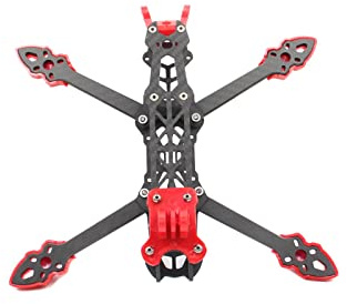 Jemora LANNRC Mark4 5-Zoll-FPV-Kohlefaserrahmen, 225 mm Radstand, 5 mm Arm, Freestyle-Long-Range-Rahmen für ferngesteuerte Quadrocopter-Renndrohne