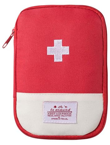 Disnace Bolsa Médica Vacía, Botiquín de Primeros Auxilios, Mini Botiquín de Medicina, Neceser Medicamentos Viaje, Mini Botiquínes Médico Vacío, Kit De Primeros Auxilios De Viaje Portátil