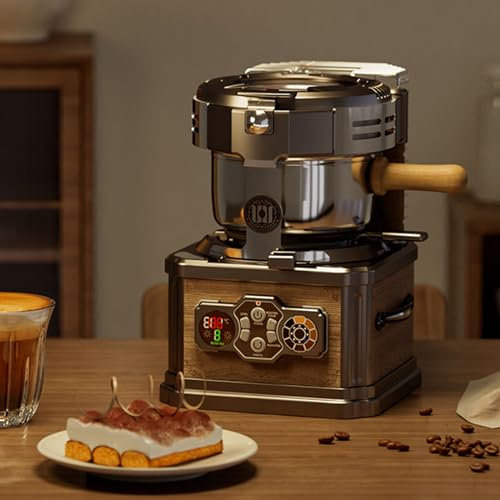 Coffee Roaster Machine - 3 Baking Modes + 8 Baking Gears, Electric Coffee Beans Roaster - Built-in Smoke Remover + Bean Shell Separation System, Low Noise