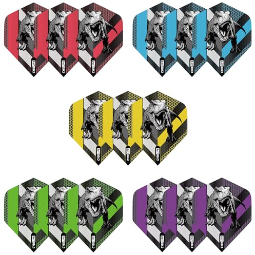 CyeeLife Standard Dart Flights,15 Stück pro Packung
