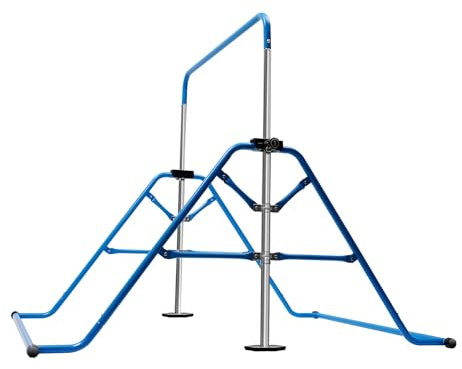 Turnreck Gymnastik,Faltbaren Turnbalken,Horizontale Training Bar,Höhenverstellbar,Max 80kg mit Runder Sockel & rutschfeste Gummihülse für Kinder im Alter von 3-8 Jahren