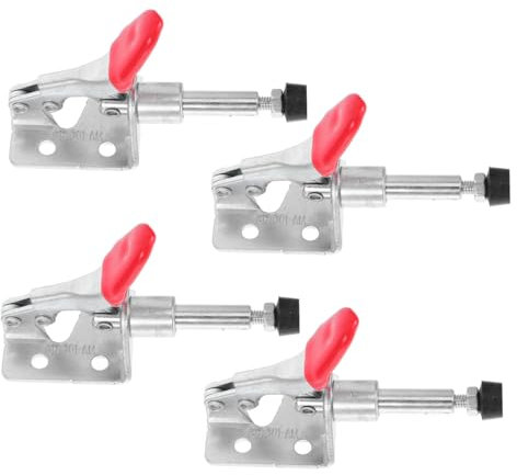 DOITOOL 4stücke Eisen Schnellbefestigungsklemmen Für Holzbearbeitung Und Schweißen Verstellbarer Arm Rutschfeste -clips Zum Und Fixieren