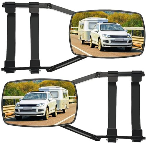 2 Stück Wohnwagen Spiegel Auto,Wohnwagenspiegel Universal,Spiegel für Wohnwagen,Wohnwagenspiegel,Abschleppspiegel,Caravanspiegel,Universalspiegel,Aufsatzspiegel für alle gängigen Fahrzeugtypen