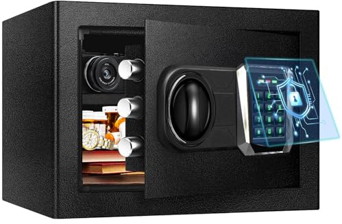 ToruKeep 30L Fireproof Steel Security Safe Box – Digital Keypad, Smart Anti-Theft Alarm, Removable Shelves, Combination Lock, Type-C Backup, Fire Document Bag for Home Office Hotel (35x25x25cm)