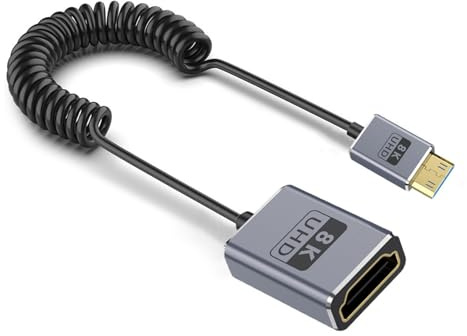 Lerpwige Cavo adattatore cavo coassiale 8K 2.1 miniaturizzato a una femmina HDTV 2 5mm Video &