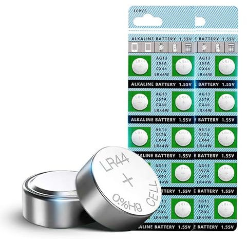 60 Pile LR44, Piles LR 44 Bouton sans Mercure AG13 Pile Montre (357/357A/L1154/A76)