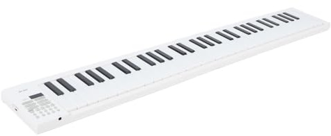 Cuifati Vikbar Pianotangentbord, 61-nyckelfällningstangentbord Electric Piano, Support Recording & Playback, Bärbara Pianon för Nybörjare, 100 Rytmer, 25 Demosånger