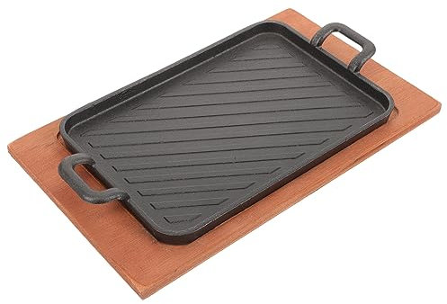 Toyvian 1 Ensemble Plaque de Grill Épaissi pour Barbecue Plein Air de Plat de Cuisson pour Viande pour Camping