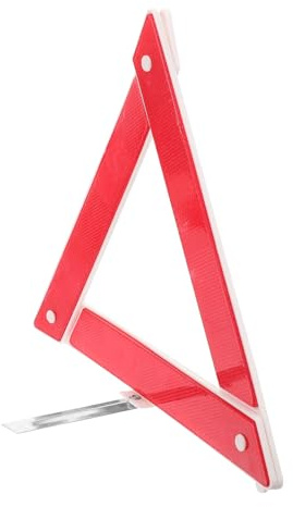 DECHOUS Triángulo de Seguridad Plegable Reflectante para Vehículos Señal de Advertencia para Emergencias Carretera Alta Visibilidad y Durabilidad