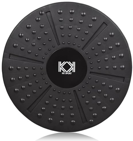 KK Balance Board Non Slip Surface 40cm Wobble Board for Training, Exercise, Gym and Rehabilitation. Excellent Balancing Training Equipment for Men and Women