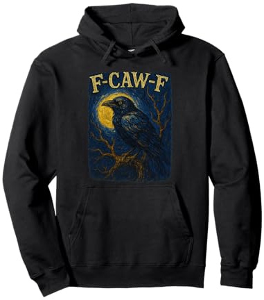Black Crow F-Caw-F Black Bird Pullover Hoodie