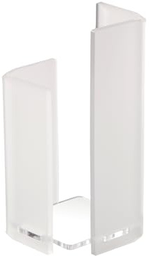 LINEE Recanati MEDITERRANEA Porta Bicchieri Singolo in PMMA 10x10x20 cm – Supporto Moderno da Tavola per Bicchieri – Made in Italy (Trasparente Satinato)