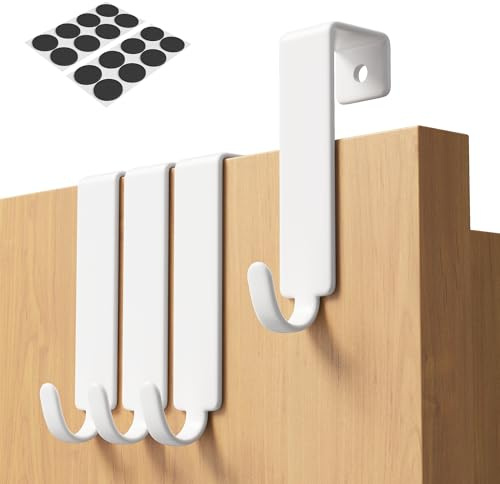 GRANNY SAYS Türhaken zum Einhängen - 4er Set, haken tür weiß, Einzeln verwendbare Türaufhänger, schrankhaken zum einhängen mit hoher Tragkraf, türhaken außentür für alle gängigen Türen