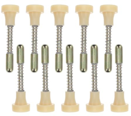 TEHAUX Metall Federbolzen 10 Stück für Fenstergitter und Aufbewahrungstüren Inklusive Kolbenriegel für Reparaturen und Anpassungen