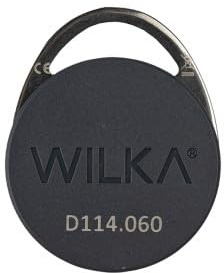 WILKA E891 Transponder DESFire® 4K | NFC BluetoothSchlüssel-Anhänger für easy und e-Link System | elektronischer Schlüssel kontaktlos für digitalen Schließzylinder | anthrazit | 5 Stück