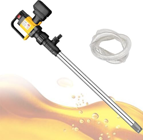 Bomba de transferencia de aceite recargable con motor sin escobillas, alta elevación y flujo ajustable para diésel y aceite de engranajes, ideal para repostaje de garaje y taller