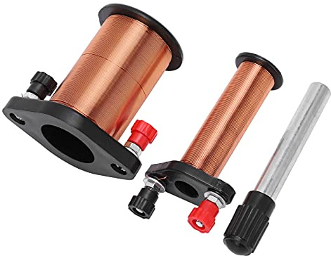Alomejor Outil D'expérimentation D'induction électromagnétique à Bobine Primaire Léger et Portable pour l'enseignement de la Physique avec 1 Bobine Primaire et 1 Secondaire