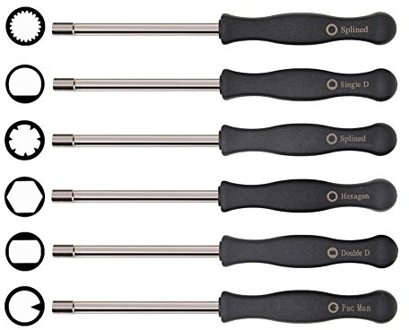 SWNKDG Vergaser Schraubendreher Set Einstellwerkzeug 6 st passend für Husqvarna 125 135 136 137 141 142 235 236 236e 240 240e 435 435e 440e von McCulloch Partner Poulan Motor sägen