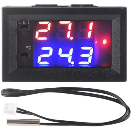 Schalter für Temperaturregler, mit Sonde, Thermostat, DC 12 V für Industrie, Labor, Heizungssystem