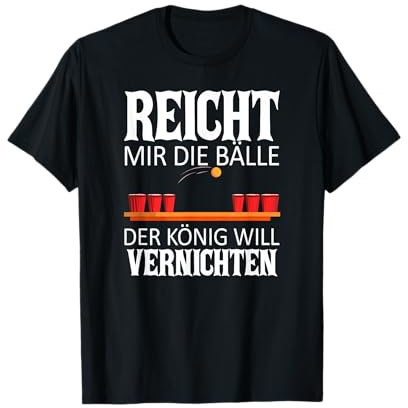 Bier Pong | Bierpong saufen Beer Pong Party Spruch T-Shirt